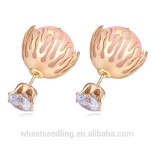 hot selling 4 colors pure pearl earring for girls